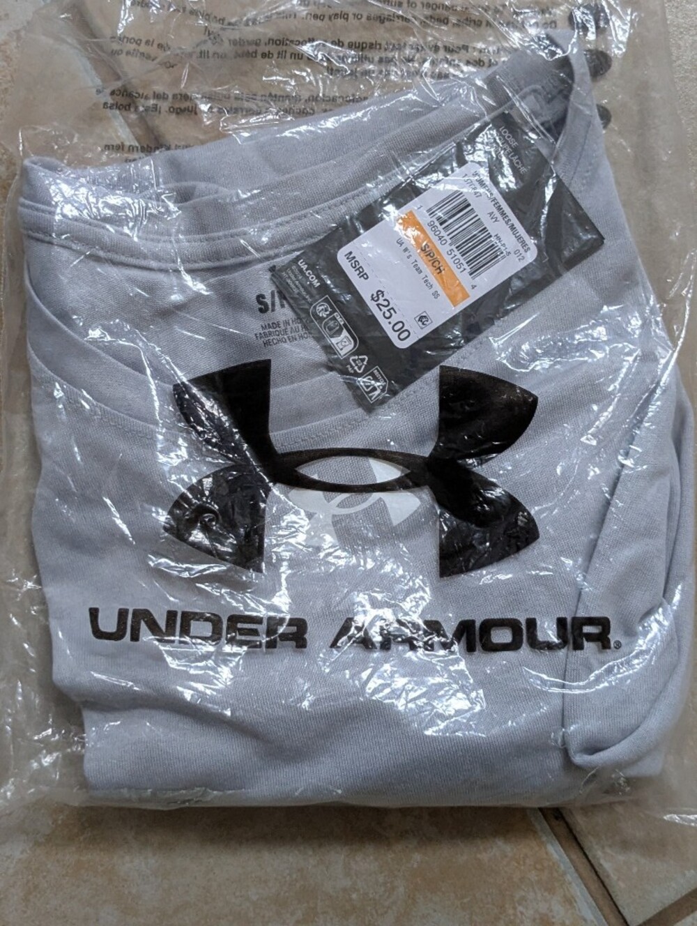 Under Armour Light Gray Women's Logo Undershirt